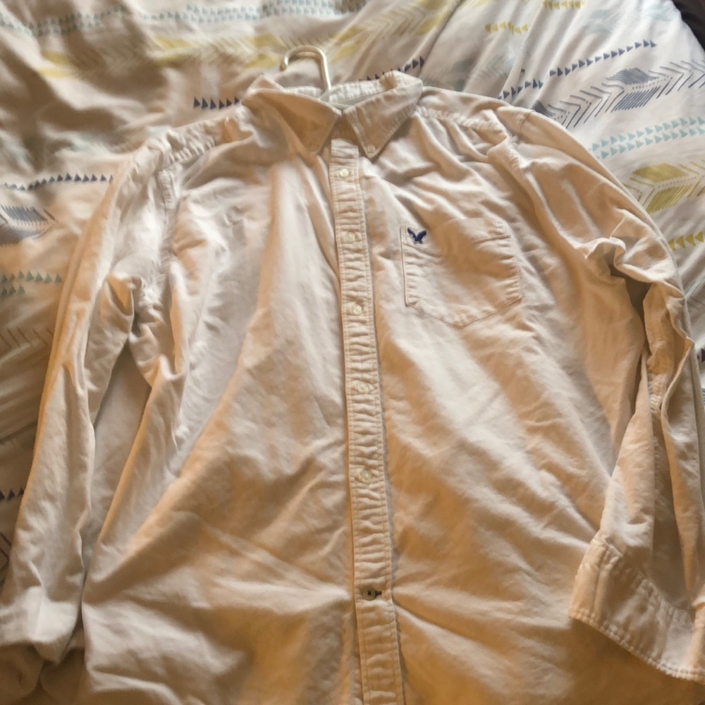 Mens American eagle button up shirt 2XL